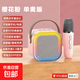 車(chē)載一體家用k歌藍牙音箱無(wú)線(xiàn)麥克風(fēng)話(huà)筒ktv唱歌多功能音響K12 粉【四種變音模式-炫酷燈光 】