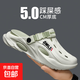 椰子拖鞋男士洞洞鞋夏季涼拖防滑開(kāi)車(chē)兩用鏤空半拖沙灘鞋運(yùn)動(dòng)涼鞋 薄荷曼巴 43