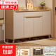實(shí)木芯鞋柜家用門(mén)口新款2025入戶(hù)儲物室內收納柜一體靠墻玄關(guān)鞋架 【四門(mén)一抽容量升級】140*32*100 自行組裝