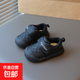 限時(shí)補貼男寶寶童鞋學(xué)步鞋女童運動(dòng)鞋新款嬰兒鞋軟底防滑兒童鞋 黑色 單鞋 19 碼 內長(cháng)13.5cm