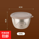 迷你調料盒外帶翻蓋食品級304不銹鋼醬番茄沙拉醬便攜戶(hù)外蘸料碟 圓形醬汁杯//棕色 單件裝 80ml