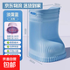 EVA泡腳桶過(guò)小腿明星同款家用過(guò)膝泡腳桶靴恒溫高深桶省水足浴盆 【淡靄藍】大號加厚過(guò)膝保溫（和濕氣和解）