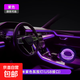 汽車(chē)氛圍燈免接線(xiàn)車(chē)內裝飾led燈條usb氣氛冷光線(xiàn)改裝車(chē)載中控燈帶 曖昧紫3米【適用中控臺】USB插口