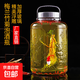 泡酒玻璃瓶酒壇大容量專用酒瓶空瓶泡菜壇子家用腌菜罐食品玻璃罐 【梅蘭竹菊】水容量20斤帶龍頭