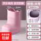 EVA泡腳桶過(guò)小腿明星同款家用過(guò)膝泡腳桶靴恒溫高深桶省水足浴盆 【石蕊粉】大號加厚過(guò)膝保溫（耐高溫更耐用）