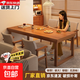 餐桌家用小戶(hù)型實(shí)木腿長(cháng)方形餐桌椅組合2025新款客廳中式吃飯桌 【熱銷(xiāo)直降】胡桃色100*60*75cm 單桌 組裝