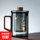 玻璃茶杯帶蓋過濾泡茶杯水杯茶杯玻璃杯茶具泡茶杯 400ml【一鹿有你】
