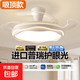 隱形風(fēng)扇燈餐廳吊燈2025新款高級(jí)感電扇燈中山燈具客廳臥室吊扇燈 吸頂-42寸96瓦普瑞光-三色-遙控