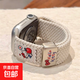 適用蘋(píng)果iwatchs11表帶編織可愛(ài)KT貓咪尼龍手表帶Applewatch987磁吸iwatchs9彈力S8新款s7女士高級 SKU_3_星光色 適用:iwatch S10/S11【42mm