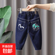 男童牛仔褲2025春秋新款中小童韓版寬松褲子兒童洋氣休閑長(cháng)褲外穿 雙3牛仔褲 100