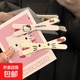 可愛(ài)交叉KT貓發(fā)夾卡通學(xué)生劉海夾ins風(fēng)小清新邊夾少女百搭發(fā)卡 【大臉+粉色大頭】交叉KT 2個(gè)裝