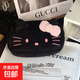 可愛(ài)Kitty貓筆袋ins卡通凱蒂貓毛絨化妝包學(xué)生大容量鉛筆袋 黑色-KT凱蒂貓筆袋 無(wú)規格