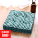加厚椅子墊辦公座墊學(xué)生椅墊汽車(chē)座椅墊榻榻米墊辦公室四季坐墊 千鳥(niǎo)格胖子墊 綠色43*43cm*厚10cm 單件