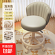 家用電腦椅化妝椅梳妝臺旋轉(zhuǎn)椅子美容美甲滑輪凳可升降靠背椅靜音 雅灰色【加厚面+升級防爆氣缸】