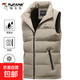 啄木鳥(niǎo)（TUCANO）2026秋冬季百搭立領(lǐng)羽絨棉馬甲男士外穿無(wú)袖坎肩背心男外套 9998卡其 2XL
