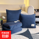 水晶絨二合一抱枕被多功能車(chē)載辦公室兩用午睡空調毯 hello寶石藍加厚水晶絨XIC 50*50CM抱枕被/展開(kāi)約150*195CM