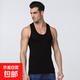 【限時(shí)優(yōu)惠】男士背心速干夏季薄款修身運動(dòng)無(wú)袖打底汗衫 黑色 3XL 100-120斤