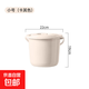 開(kāi)學(xué)必備加厚帶蓋塑料水桶學(xué)校宿舍用儲水桶家用衛生間洗澡手提桶 1021卡其小號