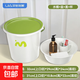 水桶家用大號帶蓋臉盆學(xué)生宿舍用洗澡桶加厚塑料桶圓臉盆 日常四件套【桶+盆+杯+蓋】