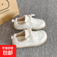 2025新款百搭小眾女鞋軟底時(shí)尚女鞋子女款輕便板鞋女士運動(dòng)鞋 米白色 38