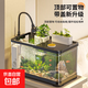 魚(yú)缸小型客廳2025新款造景生態(tài)缸過(guò)濾制氧一體機金魚(yú)底濾系統整套 30款【基礎套餐】cbj-ktgl-30-1黑色