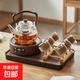 電陶爐燒水壺煮茶器玻璃茶壺套裝2025新款家用小型多功能 【至尊10件套】漫云壺+4杯+k10煮茶爐+茶盤(pán)+杯架