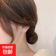 s925銀針花朵耳飾優(yōu)雅氣質(zhì)百搭網(wǎng)紅耳釘女韓版設計感簡(jiǎn)約耳墜 E0365