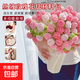 絲絨玫瑰花束毯子手工編織diy材料包毛線鉤織花朵毛毯鉤針禮物 【100cm】京選絲絨材料包2