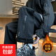 美式戶(hù)外防潑水沖鋒褲男女秋冬季寬松登山褲情侶工裝休閑長(cháng)褲子男 【工廠(chǎng)直銷(xiāo)清倉撿漏】K75加絨黑色 3XL 建議體重145-155斤可穿