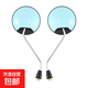 電動(dòng)車(chē)后視鏡通用雅迪愛(ài)瑪臺鈴倒車(chē)鏡電車(chē)圓鏡電瓶自行車(chē)反光鏡子 淺藍色ABS/8MM正牙后視鏡一付