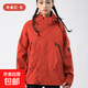 【駱駝同款】2025新款夾克男女款戶(hù)外工裝防風(fēng)防水沖鋒衣寬松外套 朱雀紅 L （130-145斤）男女通用