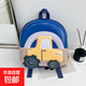 工程車(chē)蛋殼兒童書(shū)包幼兒園男童輕便寶寶外出小背包女童雙肩包313 藍/