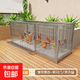 京東快遞雞籠子家用室外鍍鋅防雨防黃鼠狼自動(dòng)清糞雞鴨鵝貓狗籠 【鍍鋅加粗方鋼】150*58*62cm【側開(kāi)門(mén)天窗】
