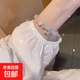 貓眼石鈴鐺手鏈簡(jiǎn)約時(shí)尚學(xué)生串珠可愛(ài)風(fēng)ins小眾設計精致手串女款 鈴鐺手鏈藍珠