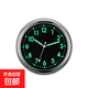 車(chē)載鐘表任意貼一鍵啟動(dòng)直徑4cm電子石英時(shí)鐘表創(chuàng  )意 黑色數字夜光(配3m膠)