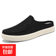 半拖鞋男士夏季透氣休閑鞋一腳蹬舒適爸爸鞋外穿拖鞋居家潮流男鞋 JSY-B-YD20黑色 41