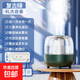 加濕器空氣凈化器香薰機j家用空氣加濕器哈曼卡頓同款造型小夜燈桌面家用加濕器女生生日禮物 復古綠升級智能款【4L大容量+雙噴大霧量+氛圍燈】