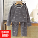 2025年秋季新款兒童家居服秋衣秋褲中大童棉質(zhì)套裝萊卡休閑兩件套 黑色 160 適合身高150-160cm