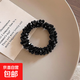 韓國(guó)水鉆輕奢頭繩2025新款碎碎冰高級(jí)感發(fā)圈名媛發(fā)繩手鏈兩用發(fā)飾 高級(jí)黑【1個(gè)裝】高彈不勒發(fā)