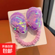 韓版亮片蝴蝶結發(fā)繩甜美橡皮筋扎頭發(fā)小女孩發(fā)圈不傷發(fā)高彈力頭繩 03【紫色】