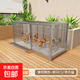 京東快遞雞籠子家用室外鍍鋅防雨防黃鼠狼自動(dòng)清糞雞鴨鵝貓狗籠 【鍍鋅加粗方鋼】100*58*62cm【側開(kāi)門(mén)+天窗】
