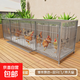 京東快遞雞籠子家用室外鍍鋅防雨防黃鼠狼自動(dòng)清糞雞鴨鵝貓狗籠 【鍍鋅加粗方鋼】200*58*62cm【側開(kāi)門(mén)+天窗】