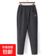 高檔加絨加厚大碼休閑褲女秋冬季新款洋氣寬松顯瘦百搭時(shí)尚運動(dòng)褲 深灰色【薄款】 M 【建議80-100斤】