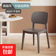 承重800斤加固加厚塑料椅子家用北歐餐廳靠背餐椅現代簡(jiǎn)約凳子 加厚款煙灰色