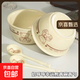 【超級爆品】陶瓷碗高顏值飯碗加厚碗勺套裝可愛(ài)卡通碗盤(pán)餐具套裝 幸運熊 2碗2勺（促銷(xiāo)款）