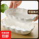 荷葉魚(yú)盤(pán)家用蒸魚(yú)陶瓷盤(pán)子菜盤(pán)2025年新款高級感輕奢洋氣陶瓷魚(yú)盤(pán) 純白 26.5cm 10.5英寸荷葉魚(yú)盤(pán)【1只裝】