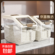 食品級(jí)米桶家用2025新款防蟲防潮密封五谷雜糧收納盒面粉盒儲(chǔ)糧桶 滑輪款50斤+量杯1個(gè) 1個(gè)
