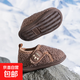兒童棉鞋男秋冬季室內隔涼家居鞋小孩女寶寶包跟防滑軟底毛毛絨鞋 棕色 15 150適合腳長(cháng)14.4-14.8cm