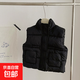 中小童男女童秋冬季兒童羽絨棉馬甲韓版寶寶馬夾棉衣外套夾克背心 黑色 120