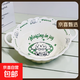 奶fufu碗盤(pán)餐具套裝釉下彩陶瓷碗家用ins高顏值盤(pán)子餐盤(pán)雙耳湯碗 【1個(gè)裝】奶油小狗花籃碗